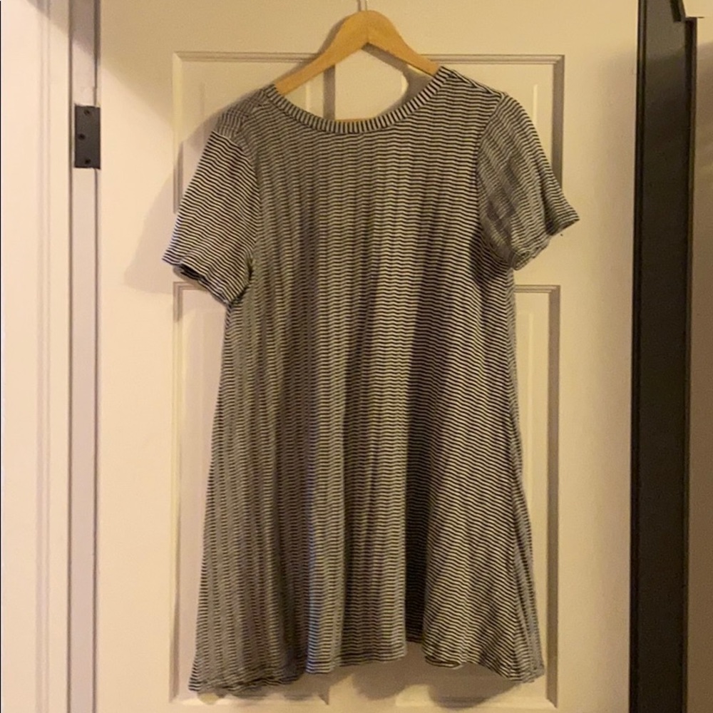 Striped swing dress